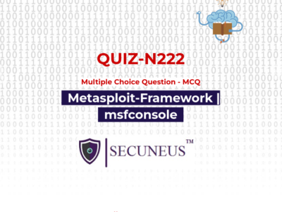 Metasploit-Framework | msfconsole | Quiz – N222